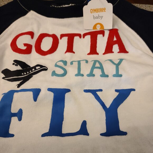 GYMBOREE BABY BOY 12-18 MONTHS 2 PIECE SET "GOTTA FLY'' - Picture 3 of 6
